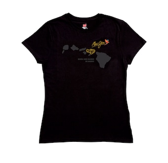 BLACK BORN AND RAISED WOMEN'S BAMBOO SHORT SLEEVE Front View