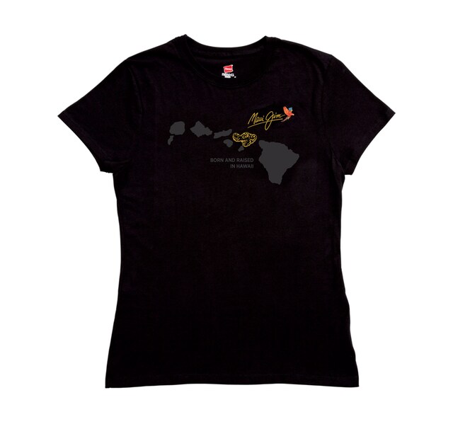 BLACK BORN AND RAISED WOMEN'S BAMBOO SHORT SLEEVE front View