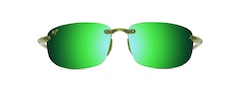Shiny Transparent Light Green front view