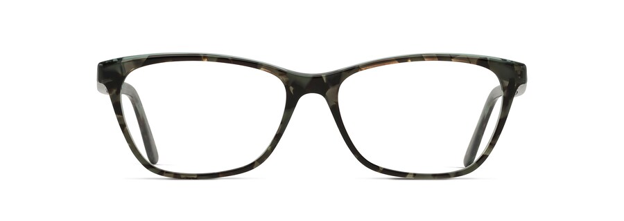 Teal Tortoise with Palm Frond Core MJO2114 front view