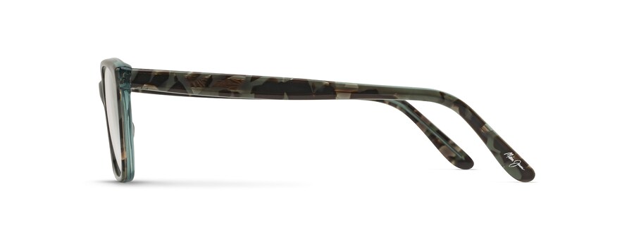 Teal Tortoise with Palm Frond Core MJO2114 side view