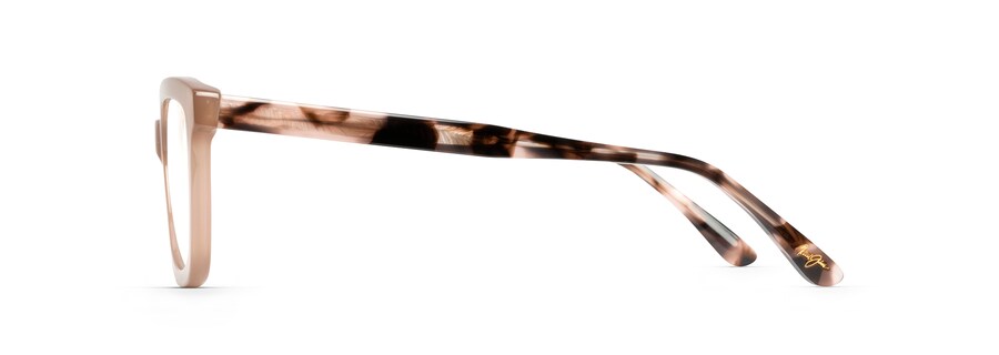 Milky Almond with Tortoise Palm Frond Core MJO2206 side view