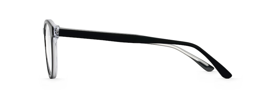 Negro con cristal con centro de punta de lanza MJO2208 side view