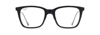 Black Gloss with Matte Dark Gunmetal temples MJO2223 front view