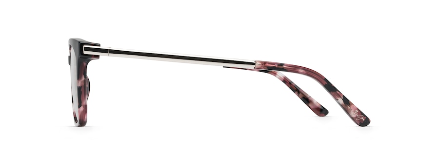 Mauve Tortoise with silver temples MJO2226 side view