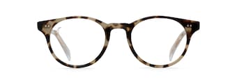 White Tortoise mit Bügeln in Frosted Crystal und Goldkern MJO2227 cart.front.view