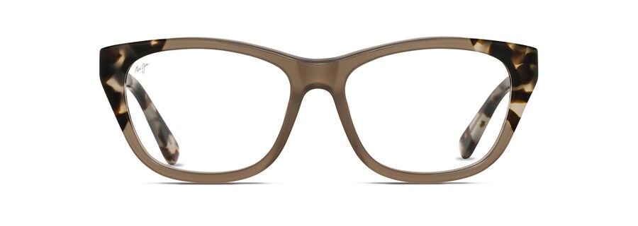 Grey / White Tokyo Tortoise with Palm Frond Core MJO2401 front view