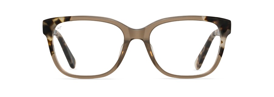 Grey / White Tokyo Tortoise with Palm Frond Core MJO2402 front view