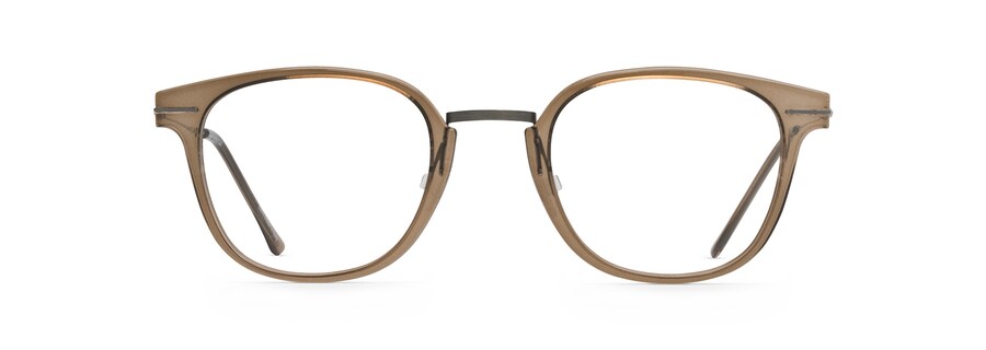 Transparent Taupe with Dark Gunmetal Temples MJO2412 front view