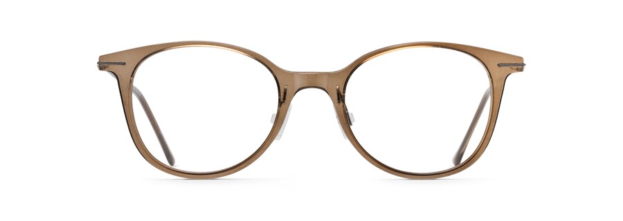 Transparent Taupe with Dark Gunmetal Temples MJO2413 front view
