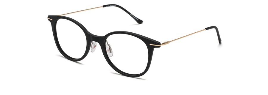 Matte Black with Gold Temples MJO2413 angle view