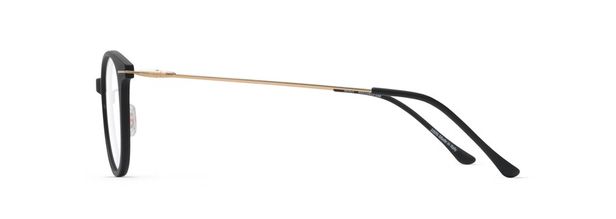 Matte Black with Gold Temples MJO2413 side view