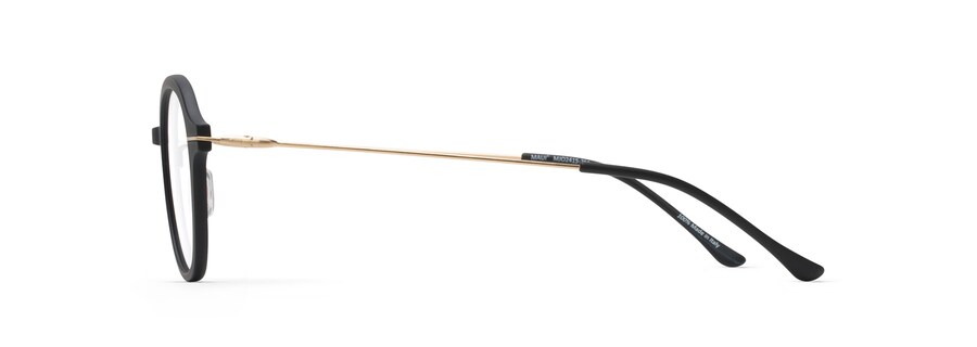 Matte Black with Gold Temples MJO2415 side view