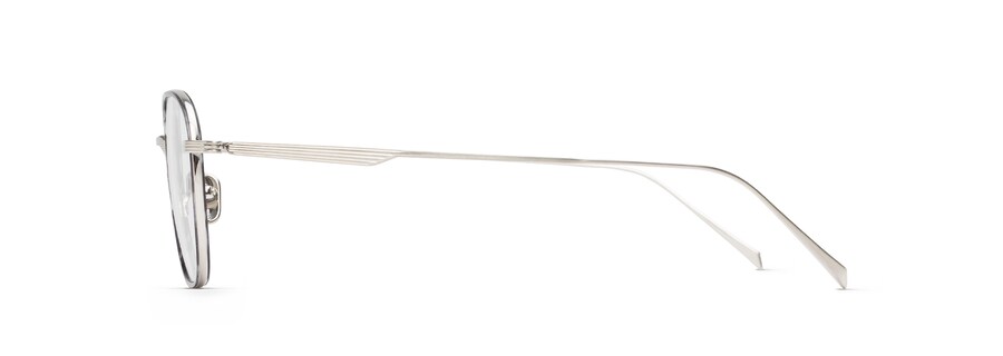Brushed Silver with Grey Tortoise Eye Rim MJO2418 side view