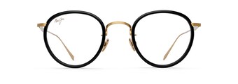 Shiny Gold with Black Acetate Rim MJO2420 front view