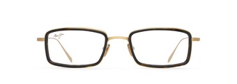 Shiny Gold with Dark Tortoise Acetate Rim MJO2421 front view