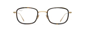 Shiny Gold with Dark Tortoise Acetate Rim MJO2423 front view