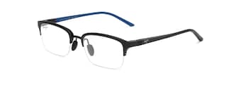 Black Matte with Black and Dark Blue Temples MJO2701 cart.angle.view
