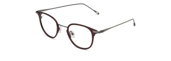 Matte Burgundy with Gunmetal Temples MJO2710 cart.angle.view