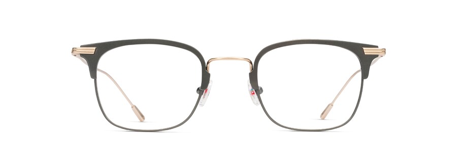 Matte Slate Grey with Gold Temples MJO2711 front view