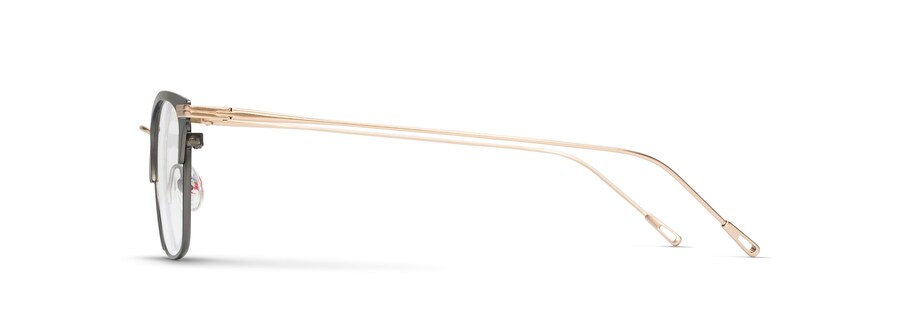 Matte Slate Grey with Gold Temples MJO2711 side view