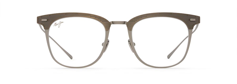 Dark Sepia Brown and Titanium Satin MJO2712 front view