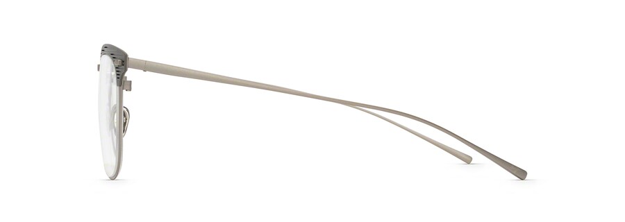 Dark Sepia Brown and Titanium Satin MJO2712 side view