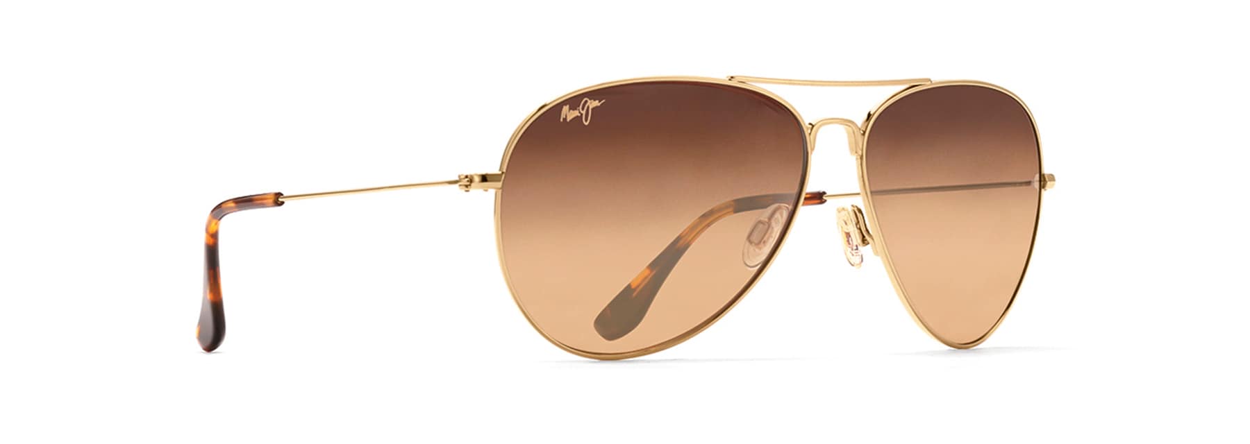 maui jim gold frame