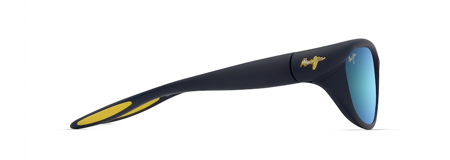 Matte Solid Dark Blue with Yellow HAULANI AF side view