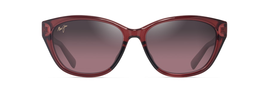 Shiny Transparent Burgandy PŪNONO front view