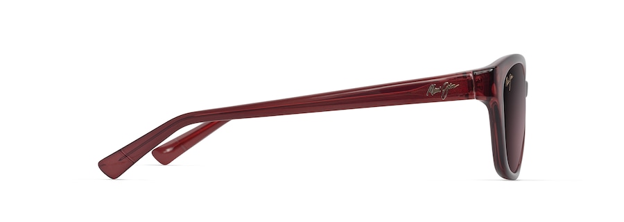 Shiny Transparent Burgandy PŪNONO side view