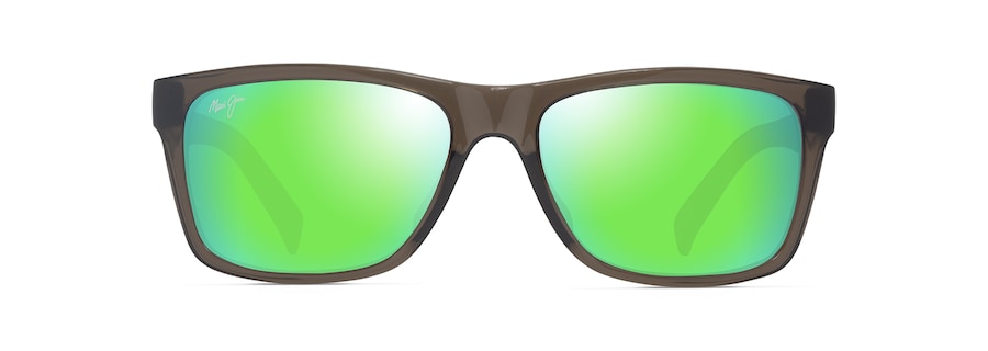 Gris foncé transparent brillant avec des touches de vert KŌWELO front view