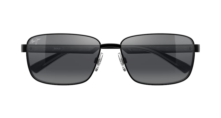 Matte Black with Shiny Transparent Grey PAIKINI front view