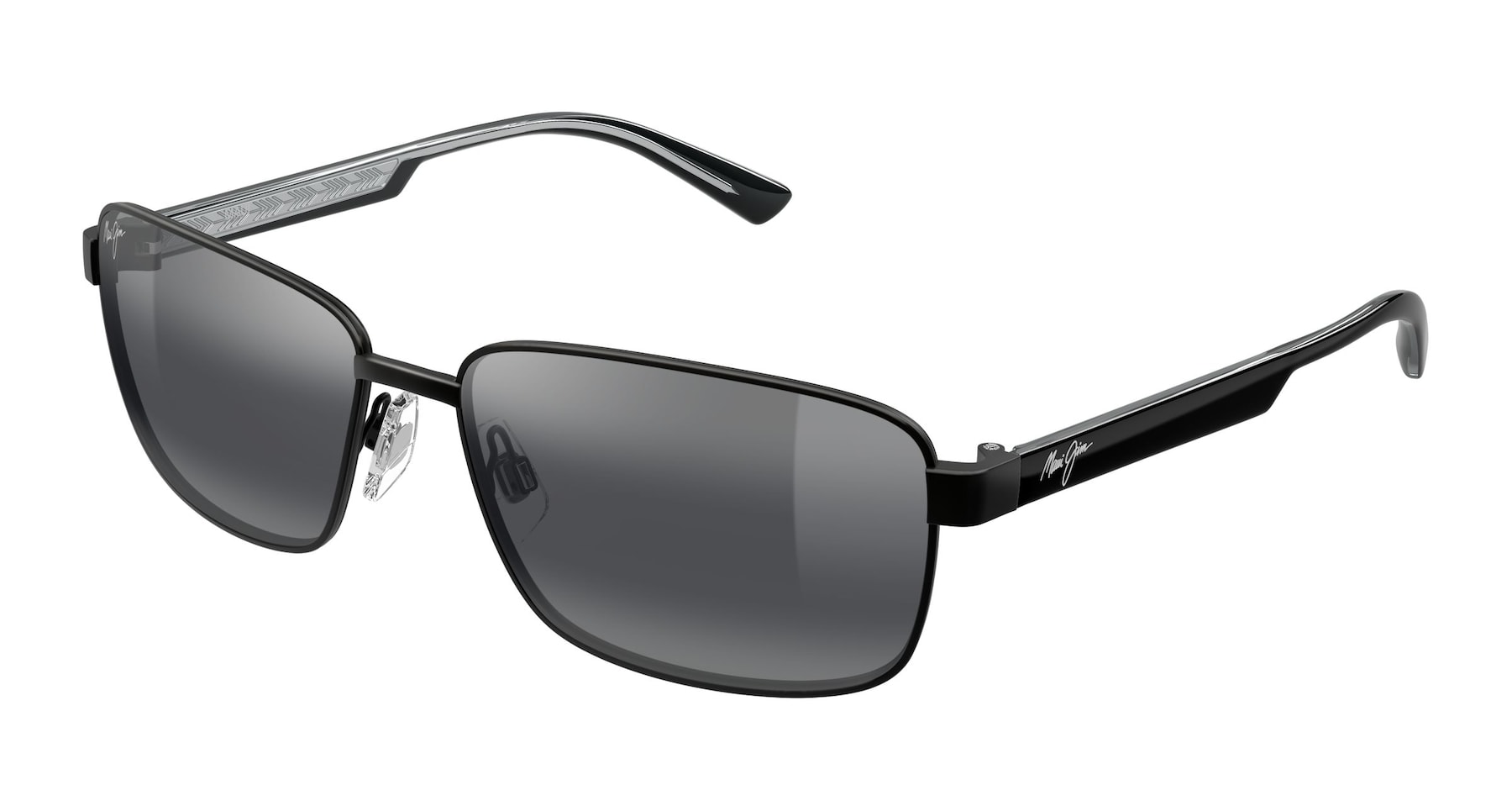 Matte Black with Shiny Transparent Grey PAIKINI Angle View