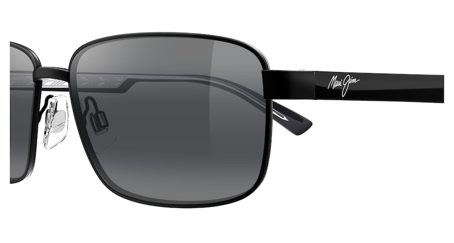 Matte Black with Shiny Transparent Grey PAIKINI side view