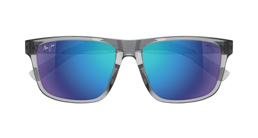 Shiny Transparent Light Grey PU ALI front view