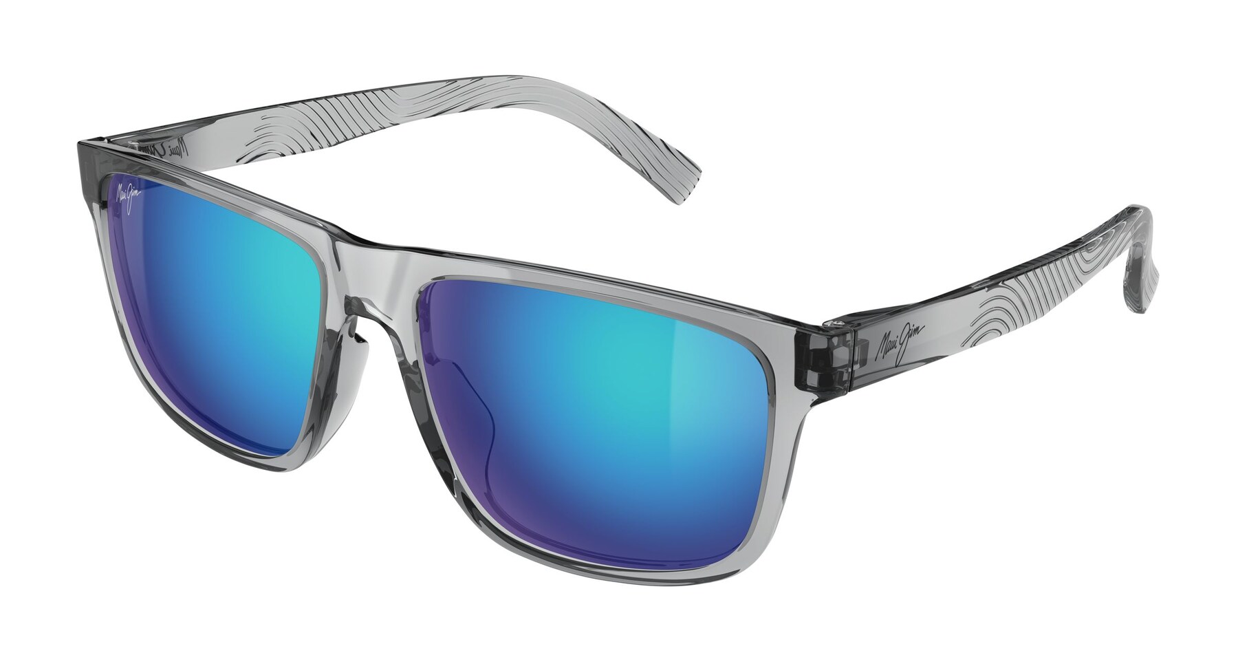 Shiny Transparent Light Grey PU ALI Angle View
