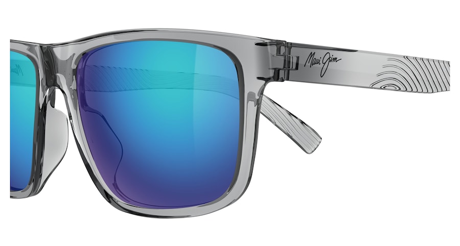 Shiny Transparent Light Grey PU ALI side view