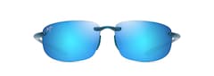 Shiny Transparent Blue front view
