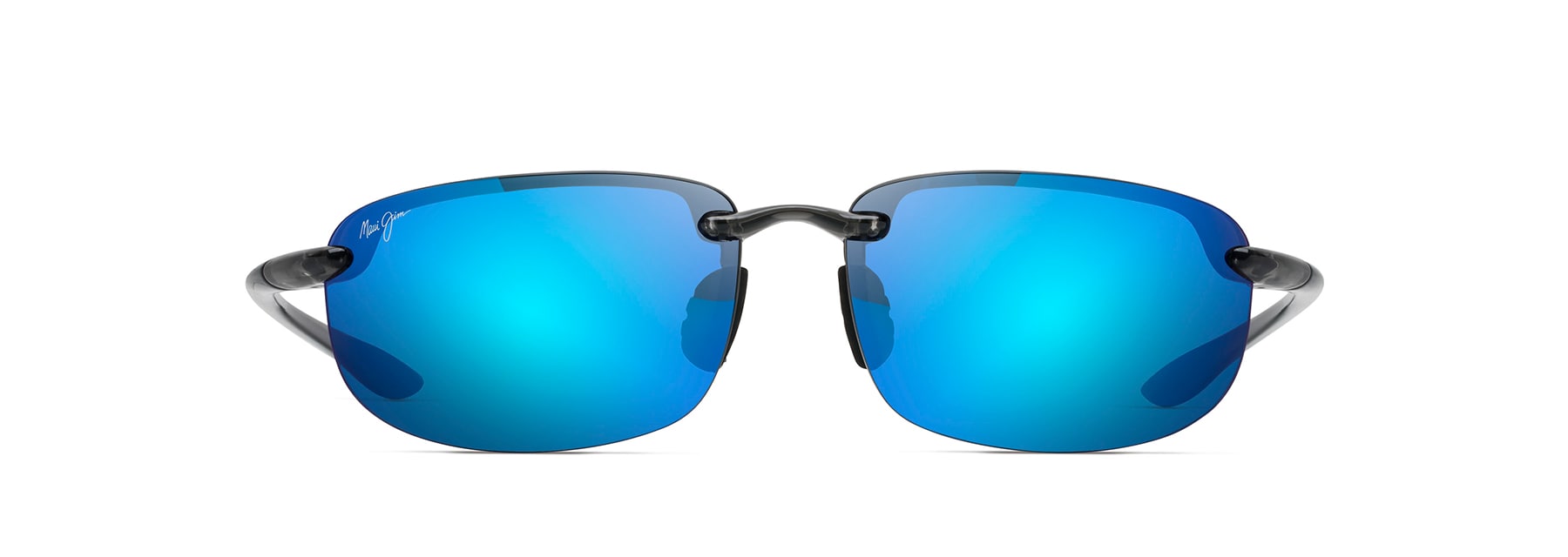 Maui Jim Haleiwa Black Gloss Blue Hawai - B328-02 - Sunglasses - IceOptic