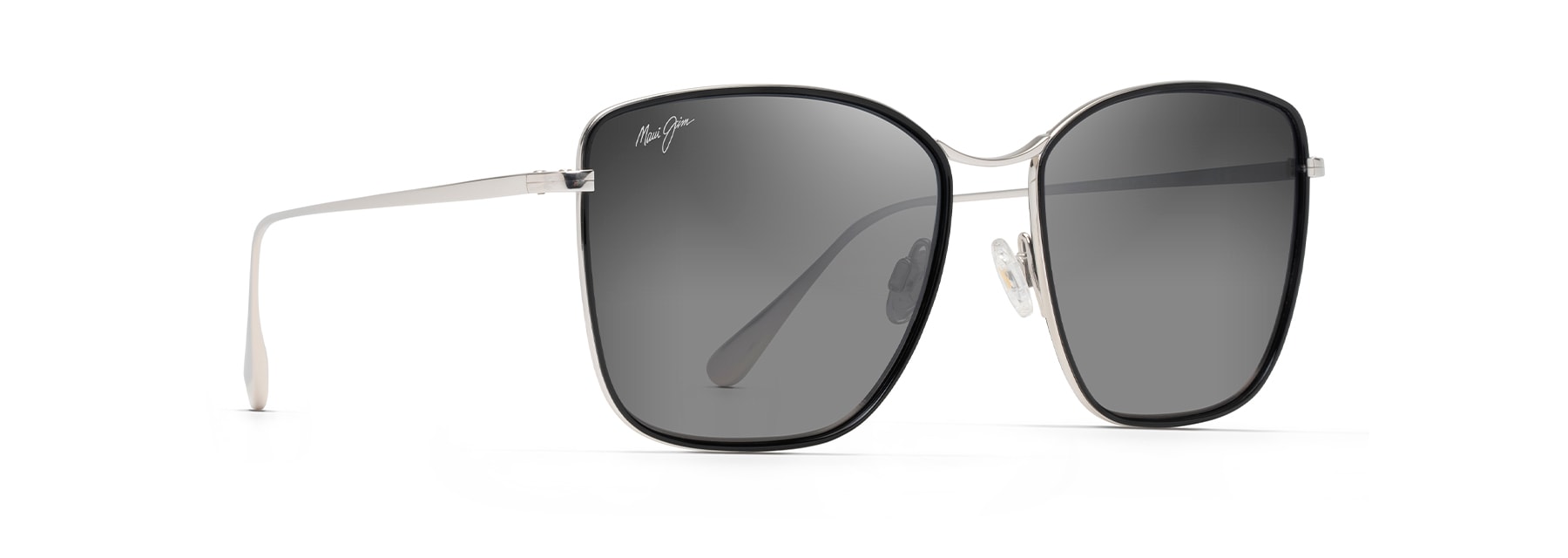 Gloss Black with Silver TIGER LILY Angle View