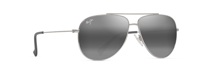 Shiny Silver with Black HAUOLI XS quarter view