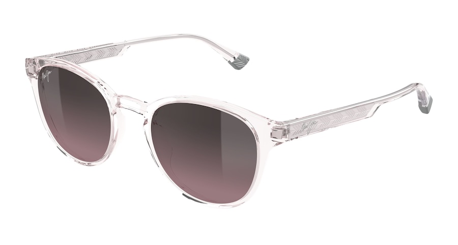 Shiny Transparent Light Pink HIEHIE quarter view