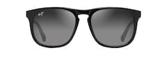 Shiny Black w in Trans Light Grey front view