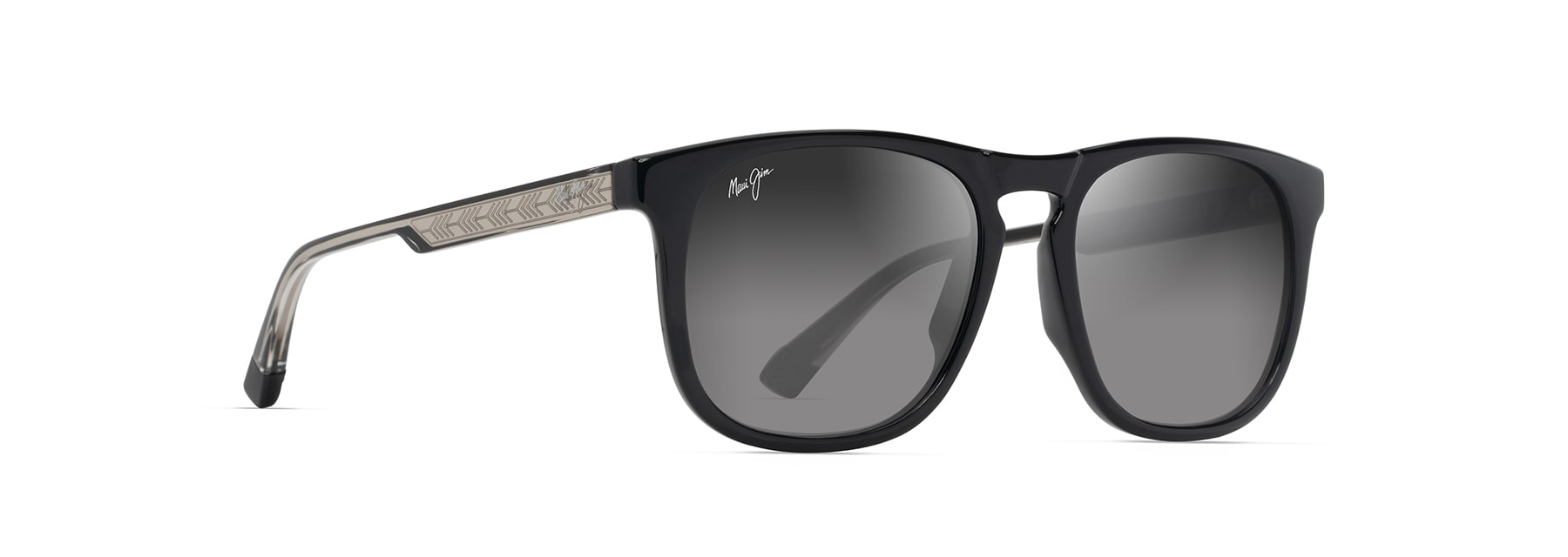 Shiny Black w in Trans Light Grey KŪPA‘A Angle View