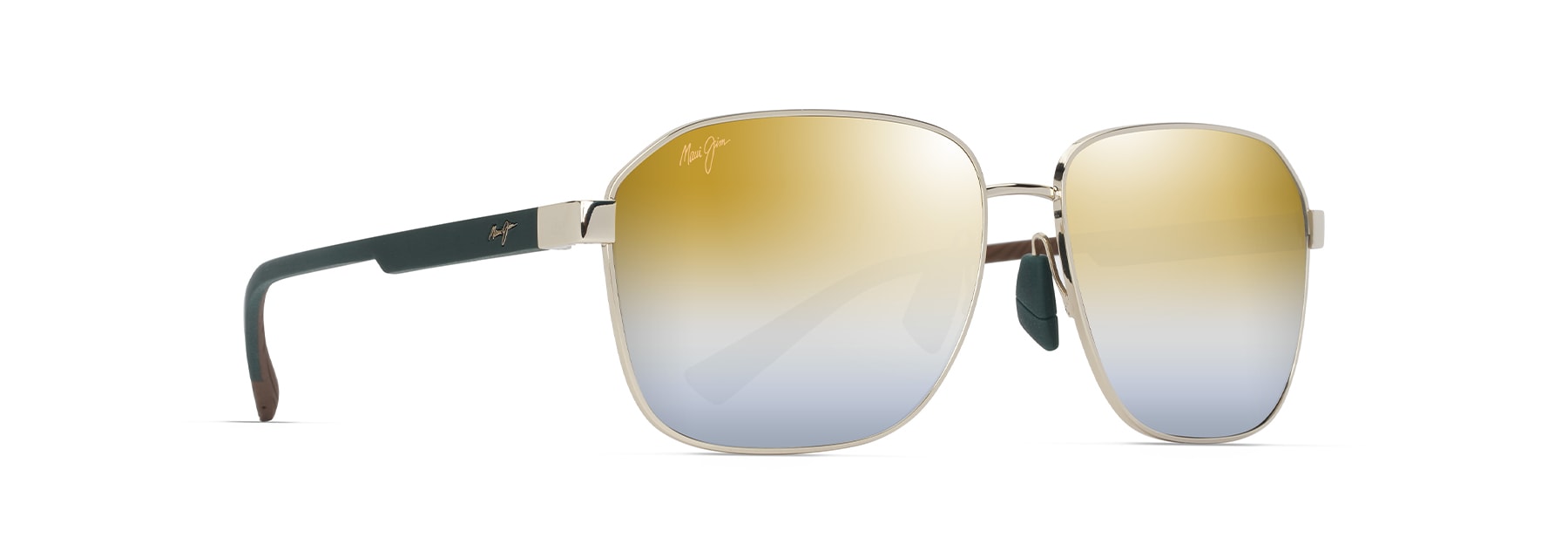 Shiny Gold with Green ‘ONIPA‘A ASIAN FIT Angle View