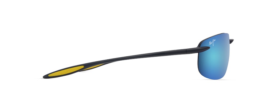 Matte Solid Dark Blue with Yellow HO'OKIPA ULTRA side view