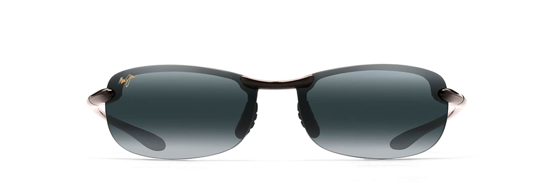Polarized Gloss Black Rimless Frame Sunglasses Maui Jim Makaha Reader Universal Fit