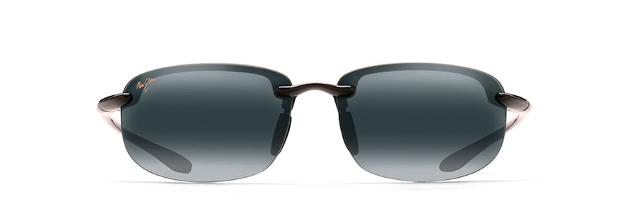 Negro brillante HO'OKIPA READER ASIAN FIT front view