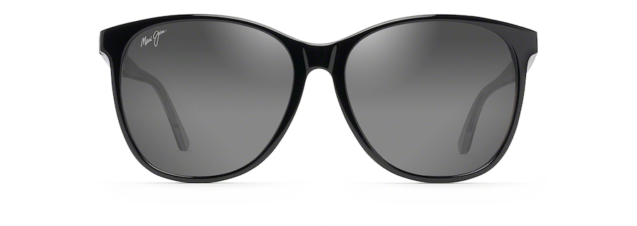 Black with Transparent Light Grey Temples ISOLA front view
